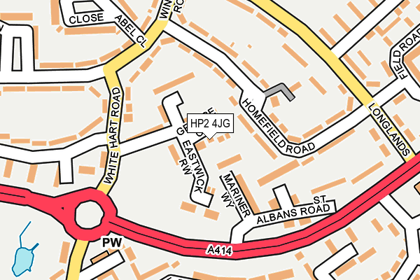 HP2 4JG map - OS OpenMap – Local (Ordnance Survey)