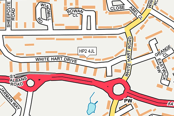 HP2 4JL map - OS OpenMap – Local (Ordnance Survey)
