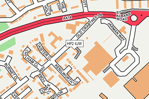 HP2 4JW map - OS OpenMap – Local (Ordnance Survey)