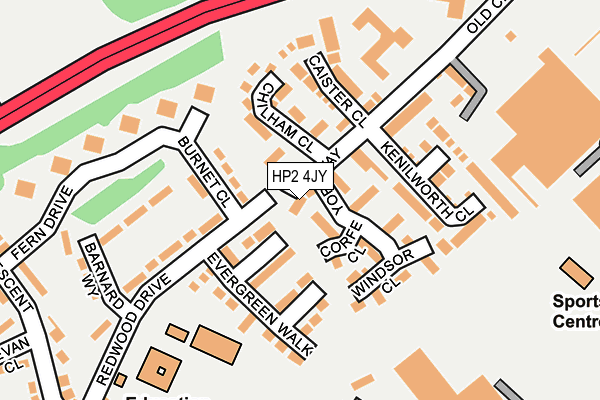 HP2 4JY map - OS OpenMap – Local (Ordnance Survey)