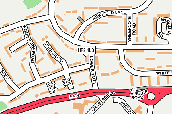 HP2 4LB map - OS OpenMap – Local (Ordnance Survey)