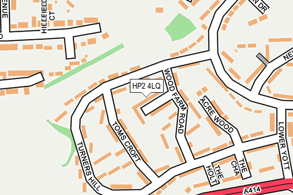 HP2 4LQ map - OS OpenMap – Local (Ordnance Survey)