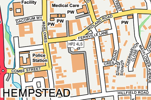 HP2 4LS map - OS OpenMap – Local (Ordnance Survey)