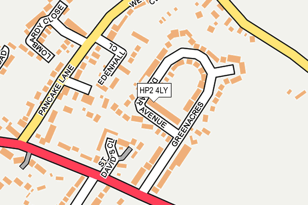 HP2 4LY map - OS OpenMap – Local (Ordnance Survey)