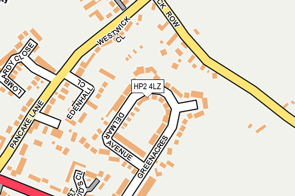 HP2 4LZ map - OS OpenMap – Local (Ordnance Survey)