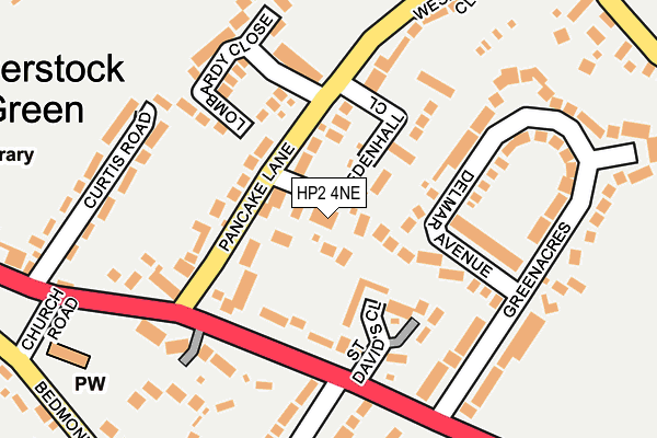 HP2 4NE map - OS OpenMap – Local (Ordnance Survey)