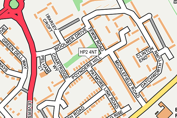 HP2 4NT map - OS OpenMap – Local (Ordnance Survey)