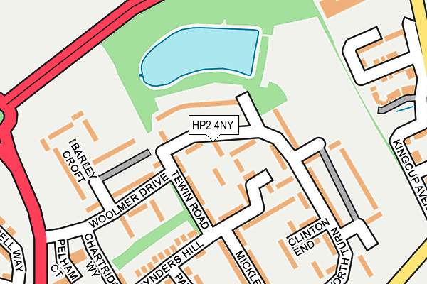 HP2 4NY map - OS OpenMap – Local (Ordnance Survey)