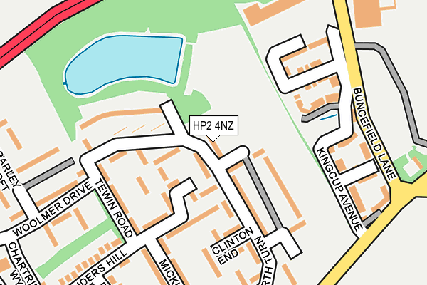 HP2 4NZ map - OS OpenMap – Local (Ordnance Survey)