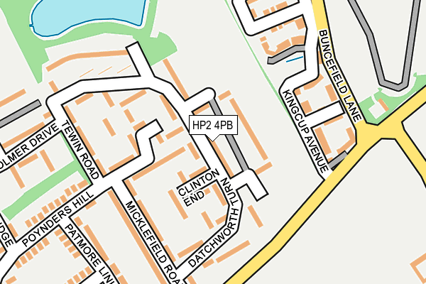 HP2 4PB map - OS OpenMap – Local (Ordnance Survey)