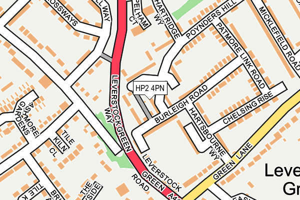 HP2 4PN map - OS OpenMap – Local (Ordnance Survey)