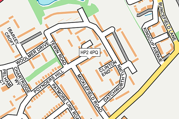 HP2 4PQ map - OS OpenMap – Local (Ordnance Survey)