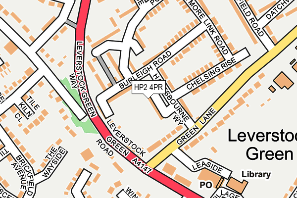 HP2 4PR map - OS OpenMap – Local (Ordnance Survey)