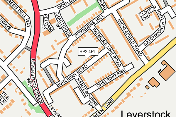 HP2 4PT map - OS OpenMap – Local (Ordnance Survey)