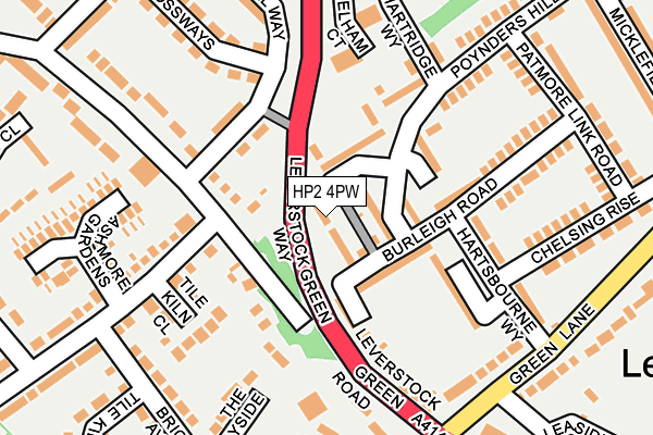HP2 4PW map - OS OpenMap – Local (Ordnance Survey)