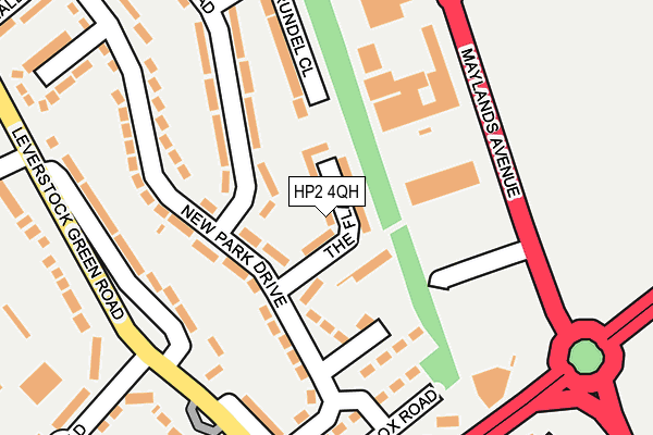 HP2 4QH map - OS OpenMap – Local (Ordnance Survey)