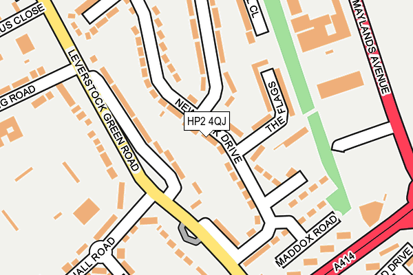 HP2 4QJ map - OS OpenMap – Local (Ordnance Survey)