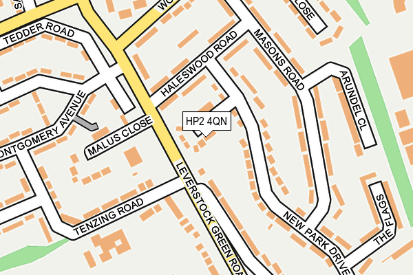 HP2 4QN map - OS OpenMap – Local (Ordnance Survey)