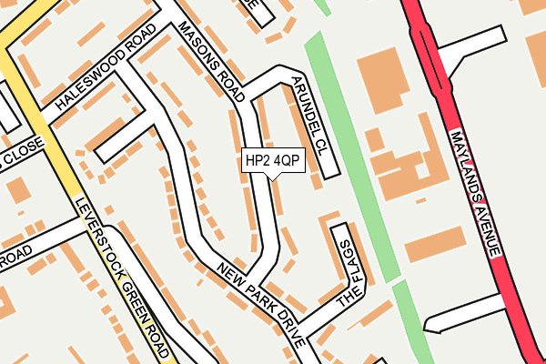 HP2 4QP map - OS OpenMap – Local (Ordnance Survey)