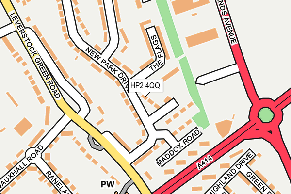 HP2 4QQ map - OS OpenMap – Local (Ordnance Survey)