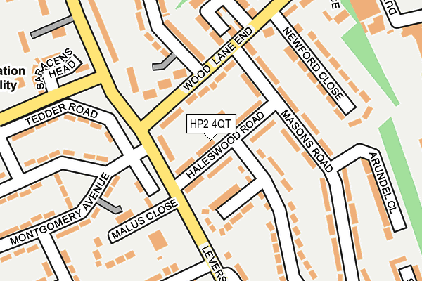 HP2 4QT map - OS OpenMap – Local (Ordnance Survey)