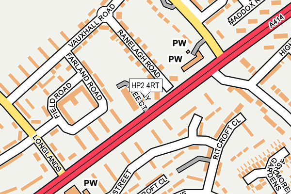 HP2 4RT map - OS OpenMap – Local (Ordnance Survey)