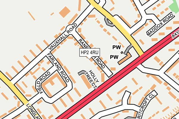 HP2 4RU map - OS OpenMap – Local (Ordnance Survey)