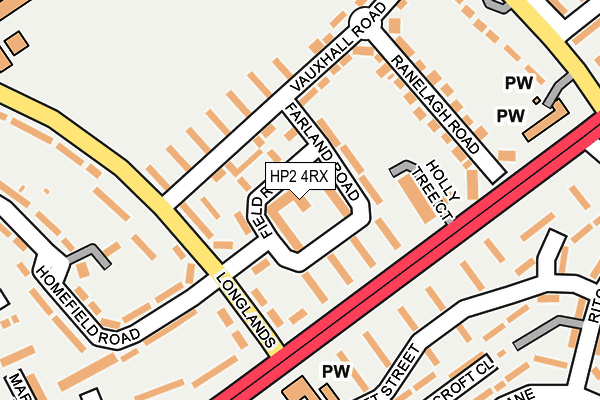 HP2 4RX map - OS OpenMap – Local (Ordnance Survey)