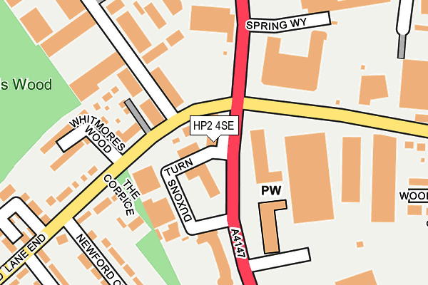 HP2 4SE map - OS OpenMap – Local (Ordnance Survey)