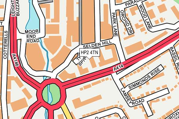 HP2 4TN map - OS OpenMap – Local (Ordnance Survey)
