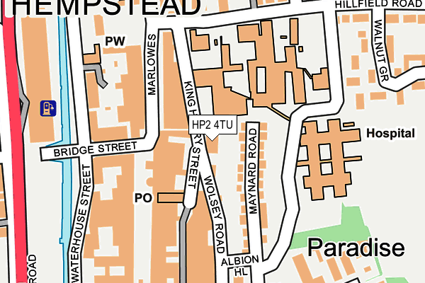 HP2 4TU map - OS OpenMap – Local (Ordnance Survey)