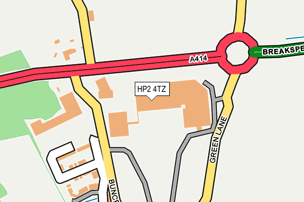 HP2 4TZ map - OS OpenMap – Local (Ordnance Survey)