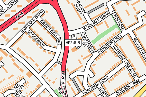 HP2 4UR map - OS OpenMap – Local (Ordnance Survey)