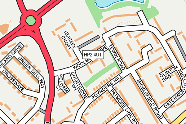 HP2 4UT map - OS OpenMap – Local (Ordnance Survey)