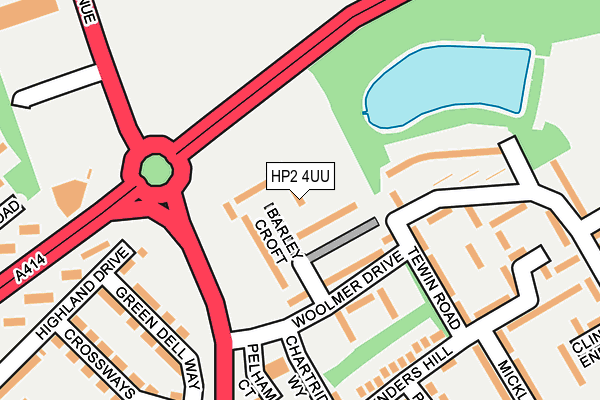 HP2 4UU map - OS OpenMap – Local (Ordnance Survey)