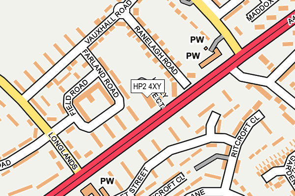 HP2 4XY map - OS OpenMap – Local (Ordnance Survey)