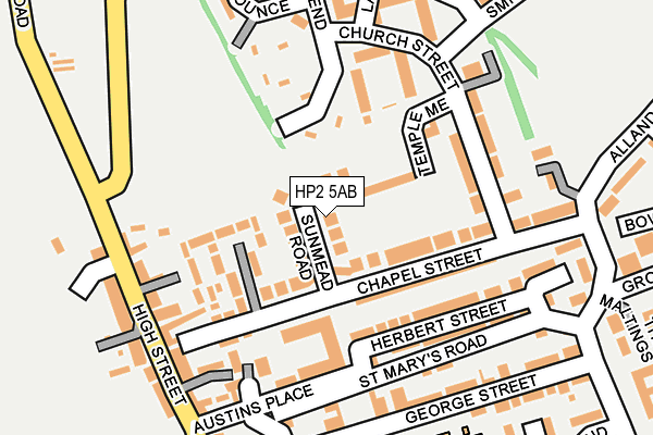 HP2 5AB map - OS OpenMap – Local (Ordnance Survey)