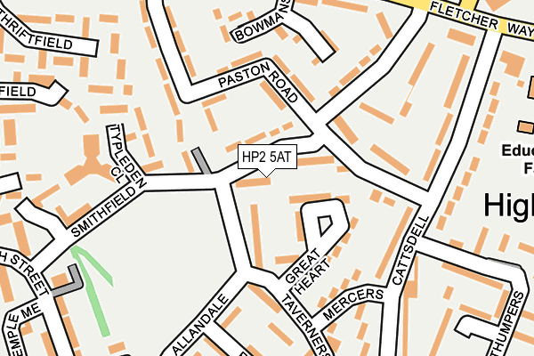 HP2 5AT map - OS OpenMap – Local (Ordnance Survey)