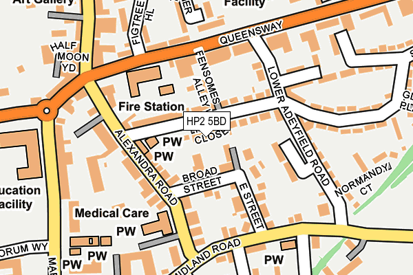 HP2 5BD map - OS OpenMap – Local (Ordnance Survey)