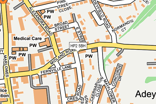HP2 5BH map - OS OpenMap – Local (Ordnance Survey)