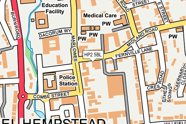 HP2 5BL map - OS OpenMap – Local (Ordnance Survey)