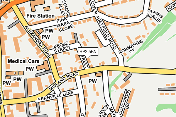 HP2 5BN map - OS OpenMap – Local (Ordnance Survey)