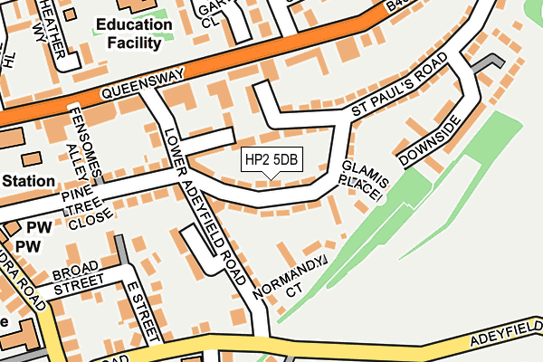 HP2 5DB map - OS OpenMap – Local (Ordnance Survey)