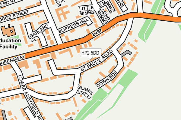 HP2 5DD map - OS OpenMap – Local (Ordnance Survey)