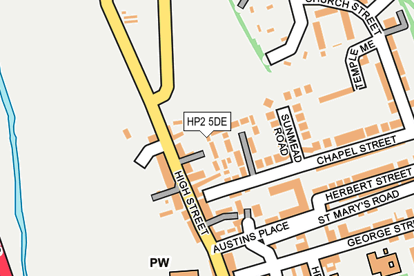HP2 5DE map - OS OpenMap – Local (Ordnance Survey)