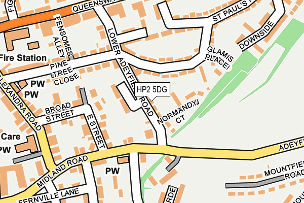 HP2 5DG map - OS OpenMap – Local (Ordnance Survey)