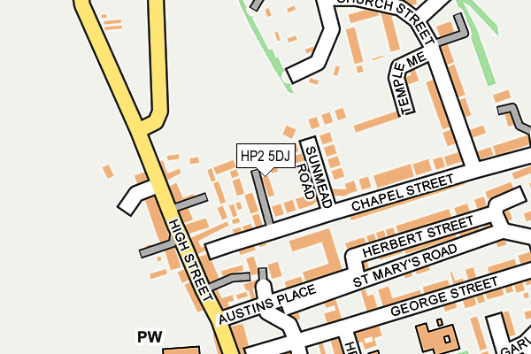 HP2 5DJ map - OS OpenMap – Local (Ordnance Survey)