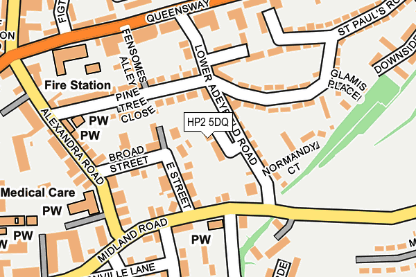 HP2 5DQ map - OS OpenMap – Local (Ordnance Survey)