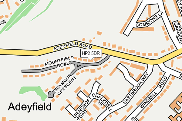 HP2 5DR map - OS OpenMap – Local (Ordnance Survey)