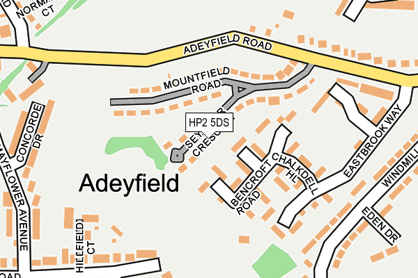 HP2 5DS map - OS OpenMap – Local (Ordnance Survey)